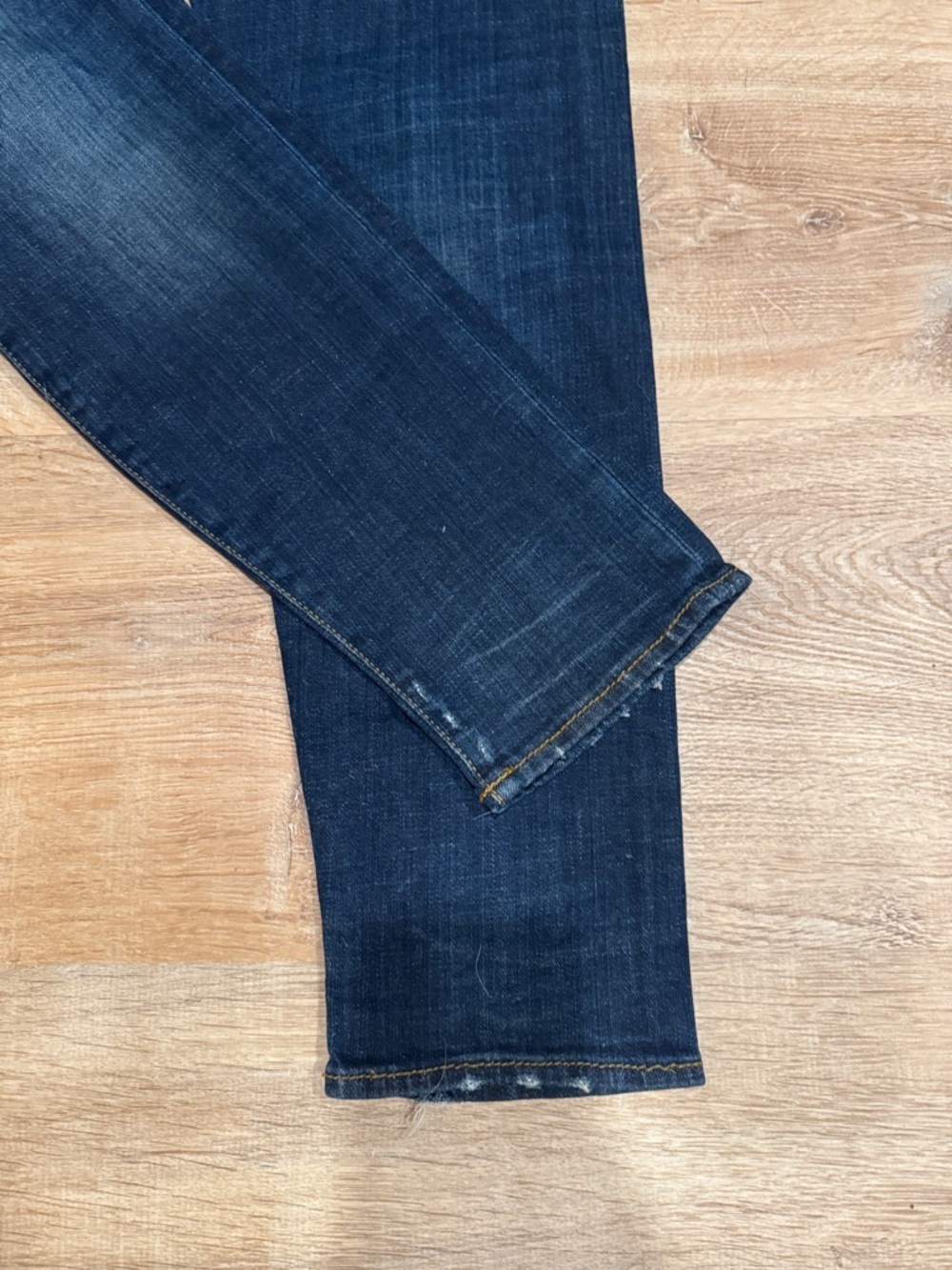 R13 Women's Distressed Vintage Blue Boy Skinny Jeans - Picture 4 of 9